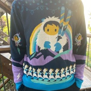 Salesforce ugly holiday sweater, size medium